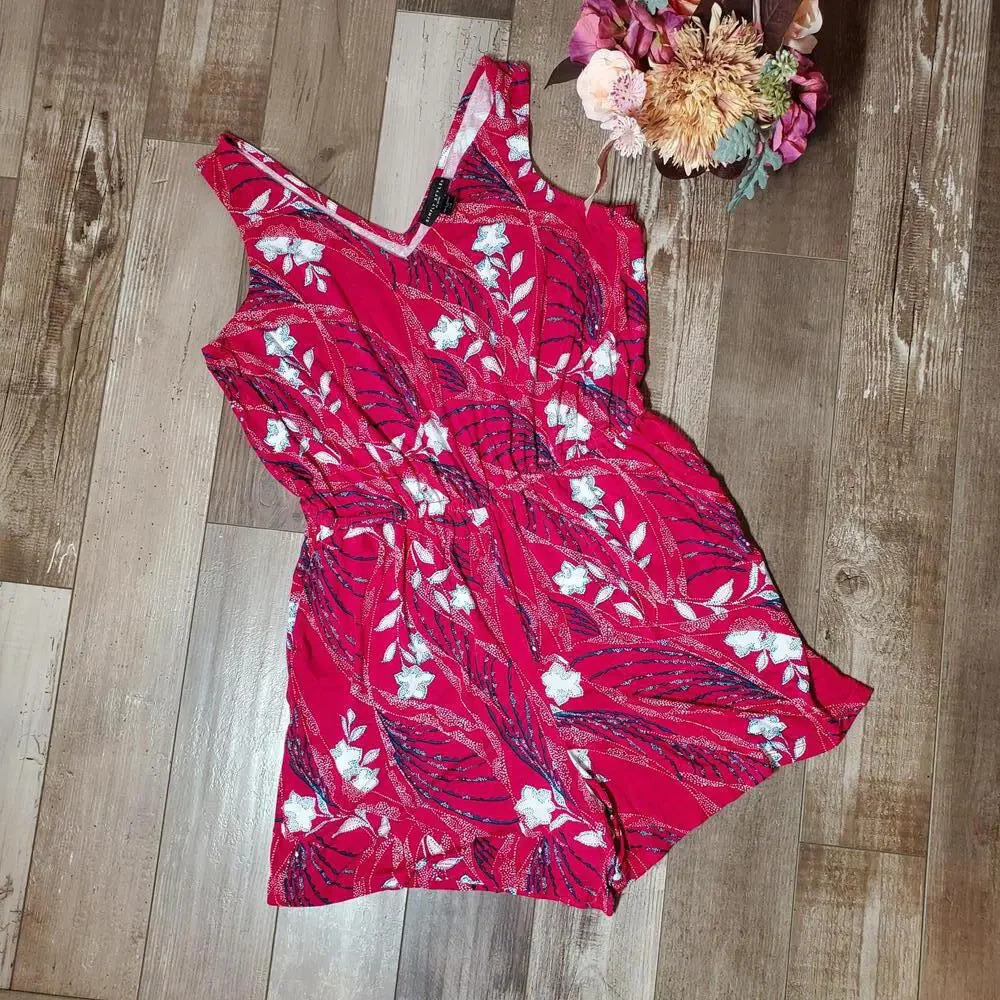 Simply Styled by Sears Vintage Y2K V-Neck Romper Women's Size Large NWOT